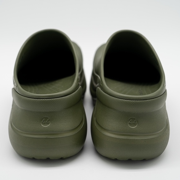 size 44 - Balenciaga Crocs Mule Green Khaki Rubber Slide Sandal Platform main image 8